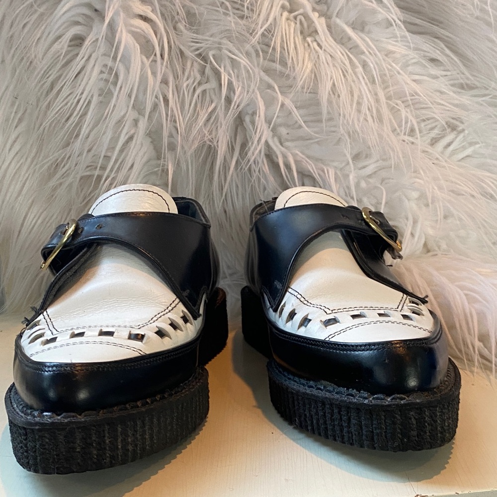 John Fluevog Black and White Oxfords